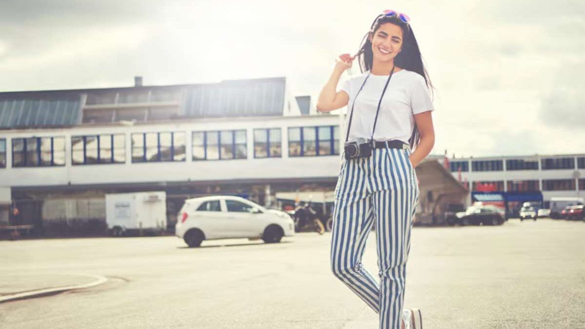 avec quoi porter un pantalon à rayures